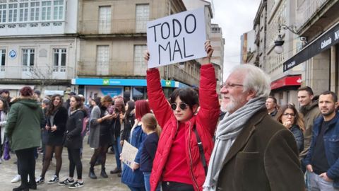 8M no Carballiño.Manifestación de Mulleres pola Igualdade na vila do Arenteiro