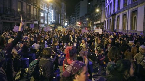 Foto de archivo de una manifestacion del 8M en Ourense