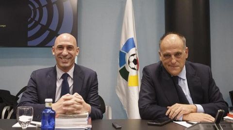 Luis Rubiales y Javier Tebas