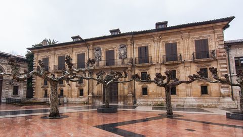 Palacio del Marqués de San Feliz, el único que es residencia particular habitada en Oviedo