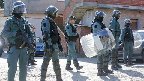 Operación antidroga de la Guardia Civil en el poblado del Vao