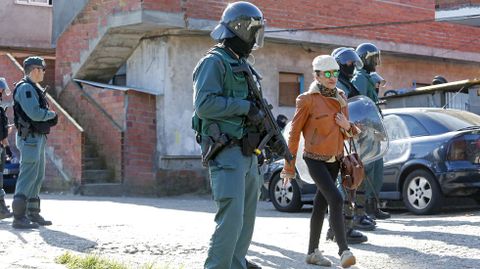 Operación antidroga de la Guardia Civil en el poblado del Vao