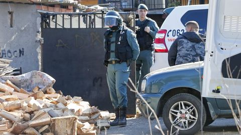Operación antidroga de la Guardia Civil en el poblado del Vao