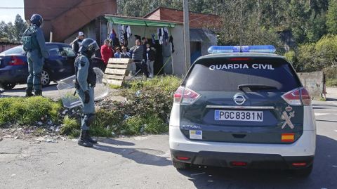Operación antidroga de la Guardia Civil en el poblado del Vao