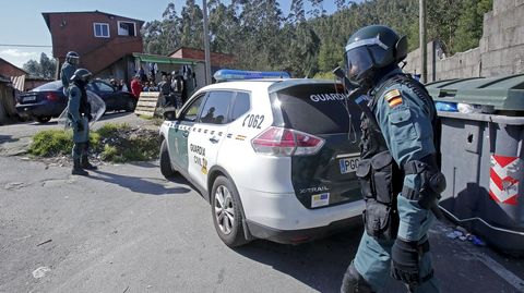 Operación antidroga de la Guardia Civil en el poblado del Vao