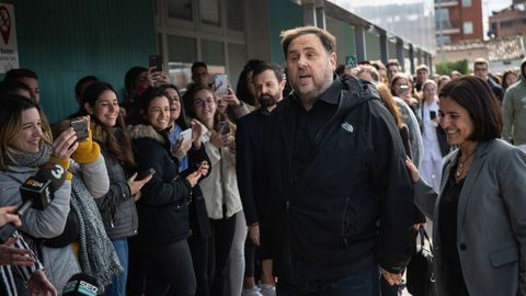 Desde el 3 de marzo,Junqueras sale de prisió para trabajar como docente en la Universidad de Manresa