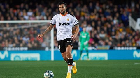 El jugador del Valencia, Ezequiel Garay