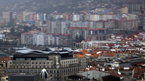 Panormica de la ciudad durante un domingo en estado de alarma en todo el pas