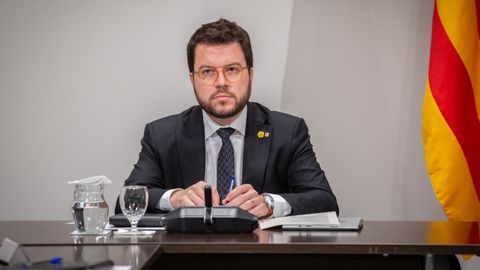 El vicepesidente de la Generalitat, Pere Aragonés