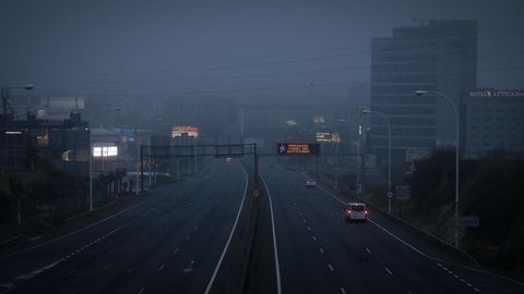 A Coruña desierta en plena semana de reclusión