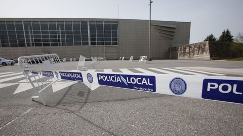 Todo preparado en el recinto ferial de Pontevedra para realizar las pruebas de detección del coronavirus