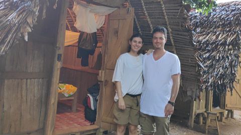 Pablo Eichelbaum y Noelia Martnez durante su viaje en Madagascar