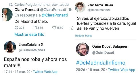 El ofensivo mensaje de la exconsejera Clara Ponsat fue retuiteado por Puigdemont