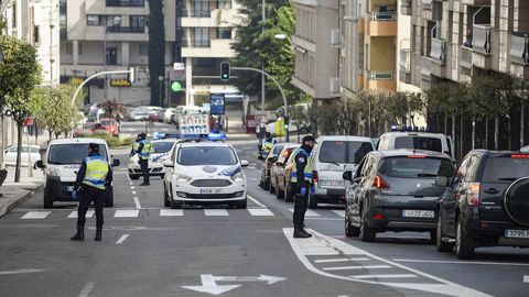 Control de la Policía Local en Ourense