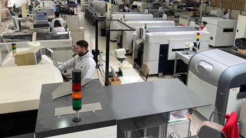 Imagen reciente de la factoría de Arteixo Telecom en As Pontes