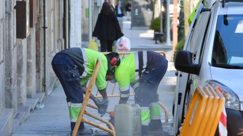 A veces es difícil mantener la distancia de seguridad en las obras. Para estas situaciones se utilizan mascarillas