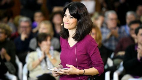 Isabel Serra, durante un mitin de la pasada campaa electoral