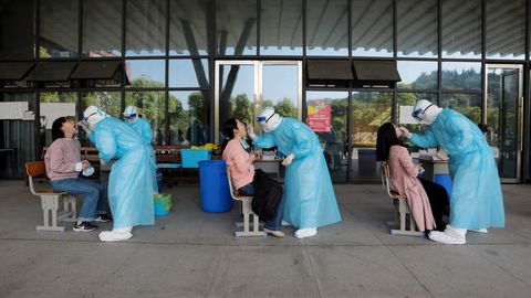 Recogida de muestras en China