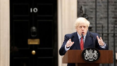 Boris Johnson retomó hoy el mando del Reino Unido tras superar el coronavirus