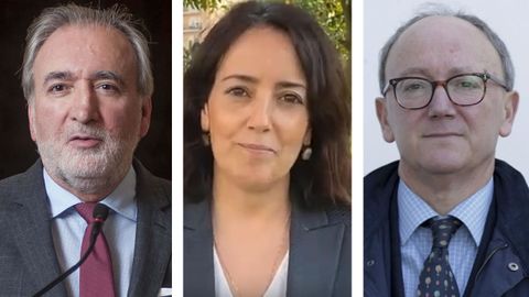 De izquierda a derecha: José María Beneyto, Isabel Carvalhais y José Manuel Sobrino Heredia