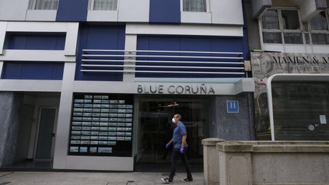 Hotel BLUE Coruña en la calle Juana de Vega.