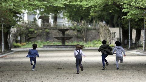 Niños jugando en Santiago