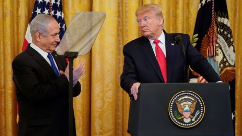 Netanyahu y Trup, durante su último encuentro el pasado 28 de enero
