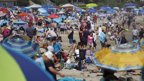 Algunas playas de California se llenaron el pasado fin de semana