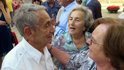 Manuel Jorge, nunha das súas últimas visitas á súa Chantada natal