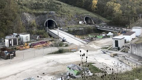 Entorno de las obras de los túneles de la Variente de Pajares