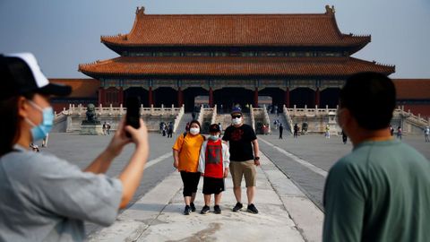 El 1 de mayo también reabrió sus puertas a los visitantes la Ciudad Prohibida de Pekín