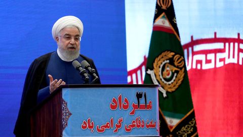 El presidente iraní, Hasán Rohaní