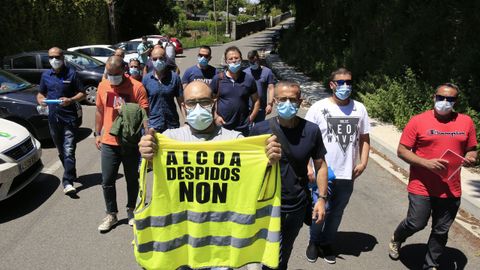 Declaraciones a la salida de reunión de los representantes sindicales de Alcoa y la empresa