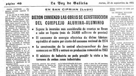 Página de La Voz del 23 de septiembre de 1975