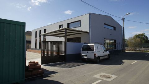 Un aspecto del exterior del nuevo albergue de peregrinos