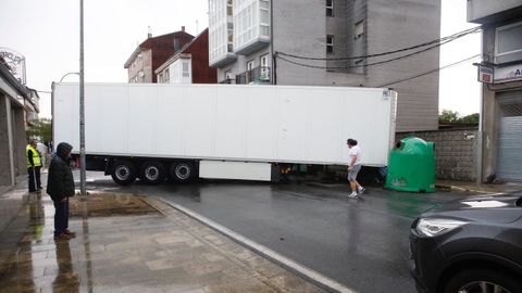 Cortada la N-VI en Rábade