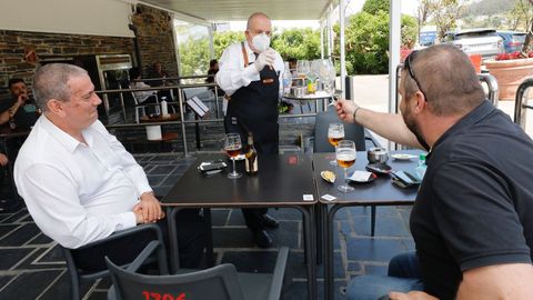 Restaurante Louzao de Viveiro, uno de los muchos establecimientos hosteleros donde han reforzado la protección contra el coronavirus