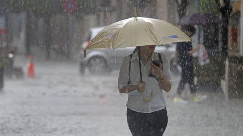 En solo media hora cayeron en Monforte quince litros de lluvia por metro cuadrado