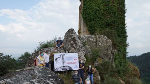 Acto reivindicativo del BNG en la torre de Sande, en Cartelle