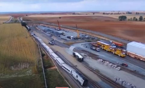 El accidente del Alvia en La Hiniesta motivó el corte de la línea hasta el día 25