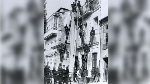 Una imagen de ejercicios en 1925 del archivo de Ángel Llanos