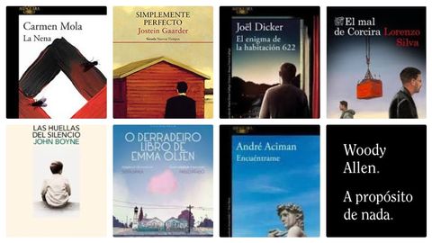 Lo nuevo de Carmen Mola, John Boyne, Joël Dicker y Lorenzo Silva comparte escaparate esta temporada con las memorias de Woody Allen y el salto al cómic de «O derradeiro libro de Emma Olsen», de Berta Dávila
