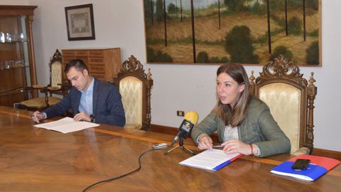 Pilar García Porto y Pablo Rivera, diputados del gobierno de la Diputación