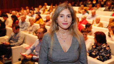Cristina Tejera, en su intervención en el Ciclo Mesas Saludables, de La Voz