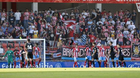 Partido del Lugo contra el Málaga en el inicio de la psada temporada