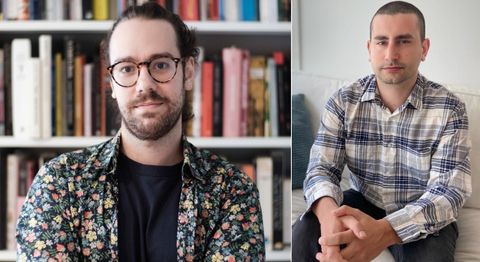Miguel Otero (derecha) vive en Santiago y Gabriel Rodríguez (izquierda), en Madrid, pero se ven a menudo