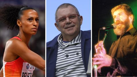 Ana Peleteiro, Xosé Manuel Piñeiro y Fito Domínguez, ya fallecido fundador de A Roda