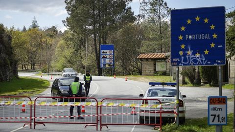 Cierre de la frontera con Portugal, durante los meses de confinamiento