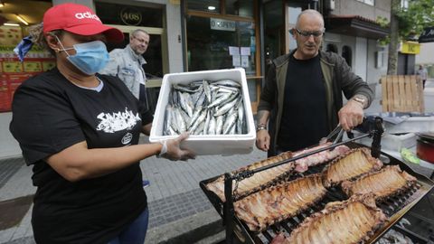 Churrascada y sardiñada en el bar Espeto, en A Coruña