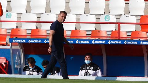 Partido del Lugo contra el Málaga en el Ángel Carro